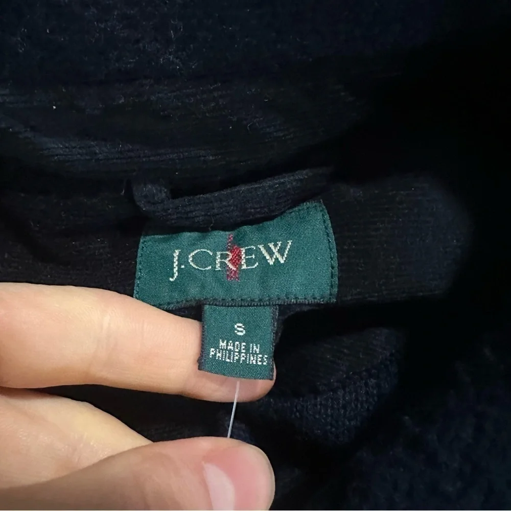J crew Wool-blend sweater fleece jacket
